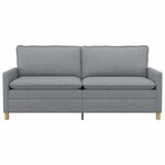 vidaXL Canapé Gris clair 196 x 81 x 87 5 cm Tissu