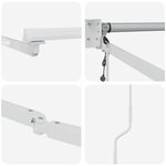 vidaXL Auvent Blanc 4 5 ×3 m Métal