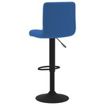 vidaXL Tabourets de bar lot de 2 bleu velours