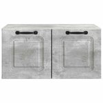 vidaXL Meuble TV mural Gris béton 59 5 x 41 x 30 cm Bois d'ingénierie