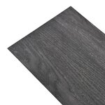 vidaXL Planches de plancher PVC Non auto-adhésif 5 26 m² Noir et blanc