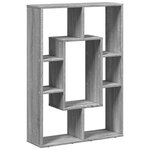 vidaXL Bibliothèque sonoma gris 63x20x90 cm bois d'ingénierie