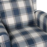 Vidaxl fauteuil de massage bleu tissu