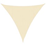 vidaXL Voile d'ombrage 160 g/m² Crème 4 5x4 5x4 5 m PEHD
