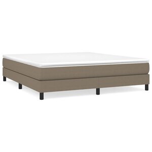 vidaXL Cadre de lit sans matelas taupe 180x200 cm tissu