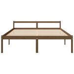 vidaXL Lit pour personne âgée sans matelas 200x200 cm bois pin massif
