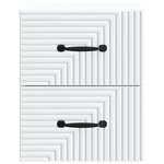 vidaXL Cabinet de chevet mural 2 pc Blanc 34 5 x 33 x 40 cm