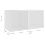 vidaXL Meubles TV 2 Pièces Blanc 72x35x36 5 cm Aggloméré