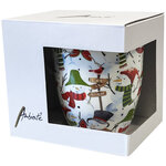 Tasse en porcelaine fine -  bonhommes de neige