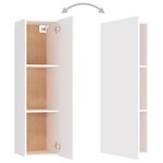 vidaXL Ensemble de meubles TV 8 Pièces Blanc Bois d'ingénierie