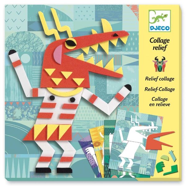 Djeco DJ09406 - Monsters gallery collage relief
