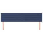 vidaXL Têtes de lit 2 Pièces Bleu 90x5x78/88 cm Tissu