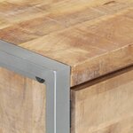 vidaXL Table basse 95x50x40 cm Bois de manguier brut