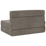 vidaXL Canapé-lit pliable Gris clair 70 x 80 x 60 cm Tissu