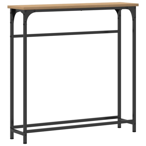 Table Console vidaXL Artisan Chêne 75x19 5x75 cm Bois composite et Acier