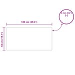 vidaXL Plateau de table 4 Pièces Noir verre trempé