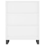 vidaXL Armoire à étagères blanc 69 5x32 5x90 cm bois d'ingénierie