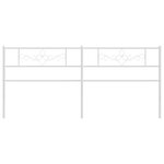 vidaXL Tête de lit de remplacement métal blanc 180 cm