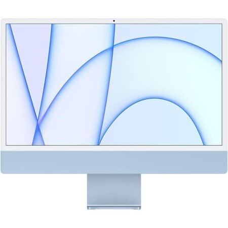 Apple - 24 iMac Retina 4,5K (2021) - Puce Apple M1 - RAM 8Go - Stockage 256Go - GPU 7 coeurs - Bleu