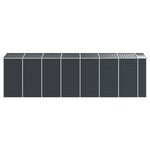 vidaXL Abri de jardin anthracite 191x640x198 cm acier galvanisé