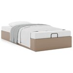 vidaXL Cadre de lit ottoman sans matelas cappuccino 90x200 cm