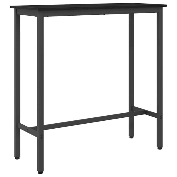 vidaXL table Chêne noir 100 x 40 x 100 5 cm Bois d'ingénierie et acier