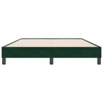 vidaXL Cadre de lit sans matelas vert foncé 160x220 cm velours