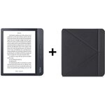 Pack KOBO : Liseuse Tactile Libra 7 - Stockage 8Go - Noire + Etui SleepCover Noir