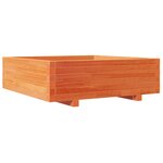 vidaXL Jardinière cire marron 80x80x26 5 cm bois de pin massif