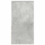 vidaXL Table de chevet avec tiroir gris béton 35x34x66 5 cm