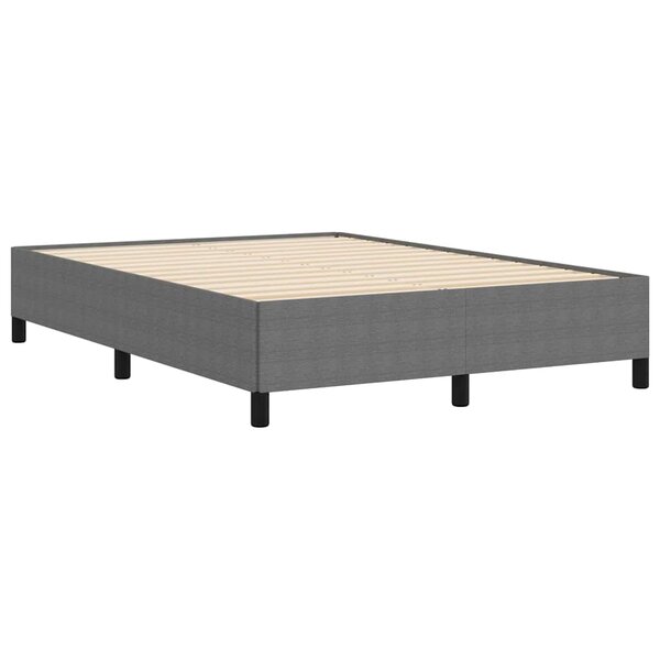 vidaXL Cadre de lit Gris clair 140 x 200 cm Tissu en velours côtelé