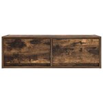 vidaXL Meuble TV chêne fumé 80x31x25 5 cm bois d'ingénierie