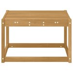 vidaXL Table de jardin Bois d'Acacia Massif Blanc 59 x 59 x 37 cm