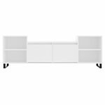 vidaXL Meuble TV Blanc 160x35x55 cm Bois d'ingénierie