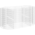 vidaXL Lit surélevé à gabion Fer galvanisé 200x100x100 cm