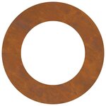 vidaXL Anneau d'arbre plat Marron Ø50 / 80 cm