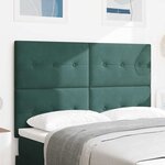 vidaXL Tête de lit LED avec des lumières à LED Vert 160 cm Polyester