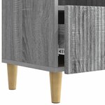vidaXL Meuble TV Sonoma gris 102 x 34 5 x 50 cm Bois d'ingénierie