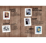 Collector 10  timbres - Musée de la Poste - Street Art - Lettre Verte