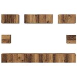 vidaXL Ensemble de meubles TV 8 Pièces Bois ancien Bois d'ingénierie