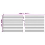vidaXL Écran d'intimité de jardin aspect gravier de marbre gris PVC