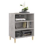 vidaXL Buffet gris béton 57x35x70 cm bois d'ingénierie