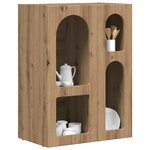 vidaXL Buffet Chêne artisanal 59 x 35 x 80 5 cm Bois d'ingénierie