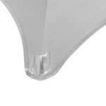 Vidaxl nappes de table extensibles 2 pièces 70 cm argenté