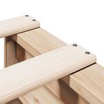 vidaXL Lit bibliothèque sans matelas 90x200 cm bois de pin massif