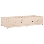 vidaXL Lit de jour sans matelas 80x200 cm bois de pin massif