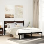 vidaXL Cadre de lit sans matelas avec tête de lit 150x200 cm