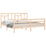 vidaXL Cadre de lit sans matelas 200x200 cm bois massif