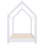 vidaXL Cadre de lit d'enfant Blanc Bois de pin massif 70x140 cm