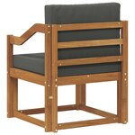 vidaXL Canapé d’extérieur Bois d'acacia massif et polyester Naturel